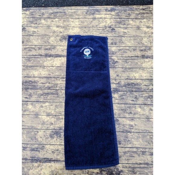 Kemper Open IBM Avenel Farms TPC Potomac Golf Blue Towel Made in USA Cannon - Picture 1 of 4